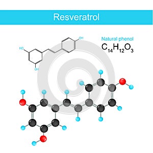 Resveratrol. Structural chemical formula