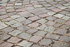 Retail of cobbles in the street