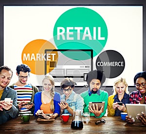 Retail Consumer Commerce Market Purchase Concept