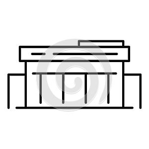 Retail exhibition center icon, outline style