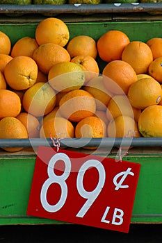 Retail Image of Oranges at a Market