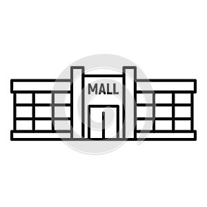 Retail mall icon, outline style