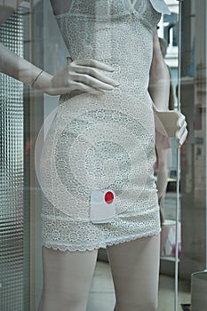 Retail of mannequin with nightie