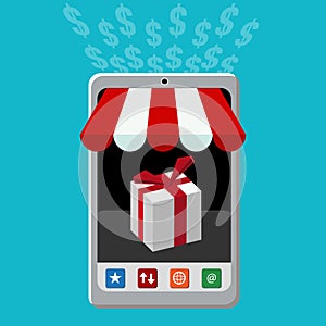 Retail Mobile Purchase Icon