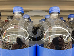 Retail store level of Pepsi in a 2 liter is shrinking