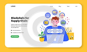 Retail Tech. Flat Vector Illustration