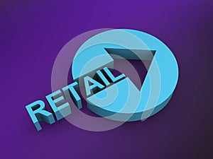 retail word on purple