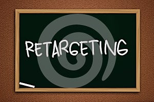 Retargeting. Business Marketing Words Typography Concept