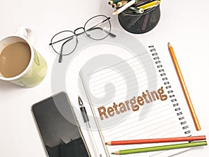 Retargeting. Business Marketing Words Typography Concept