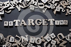 Retargeting. Business Marketing Words Typography Concept photo