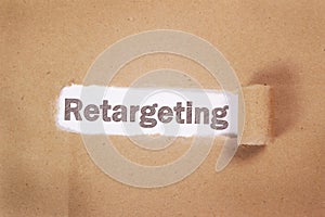 Retargeting. Business Marketing Words Typography Concept