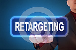 Retargeting. Business Marketing Words Typography Concept