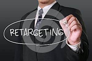 Retargeting. Business Marketing Words Typography Concept