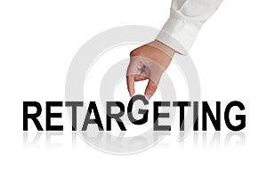 Retargeting. Business Marketing Words Typography Concept photo