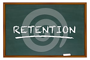 Retention Chalk Board Word Retain Customers Employees photo