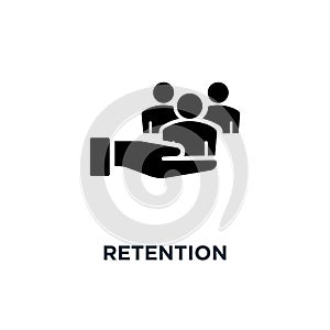 retention icon. retention concept symbol design, vector illustra photo