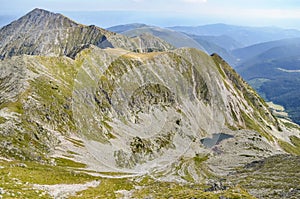 Retezat Mountain panoramic view