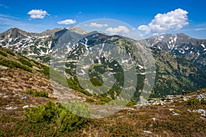 Beautiful spring landscape in Retezat Mountains, Romania, Europe photo