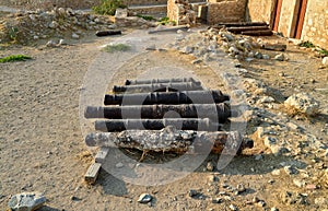 Rethymno Fortezza fortress cannons photo