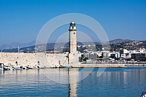 Rethymno Lighthouse, Crete island, Greece