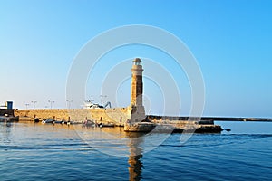 Rethymno lighthouse landmark