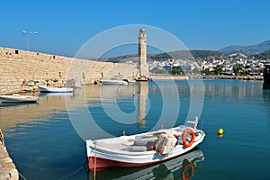 Rethymno lighthouse landmark