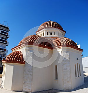 Rethymnon red roofed church