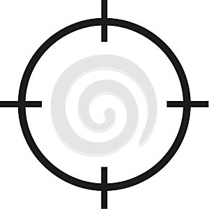 Reticle icon vector
