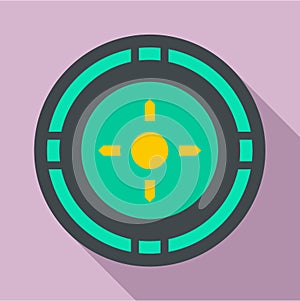 Reticle target icon, flat style