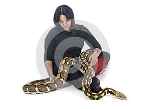 Reticulated python in studio