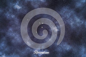 Reticulum star constellation, Brightest Stars , Reticle constellation, The Small Net photo