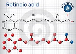 Retinoic acid is a metabolite of vitamin A retinol . Structura