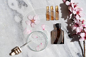 Retinol and almond oil serum oil beauty care