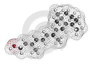 Retinol Vitamin A molecule.