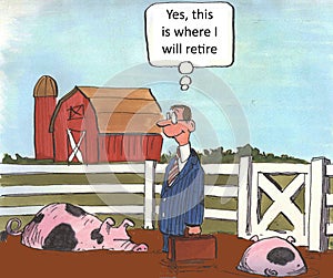 Retire to farm