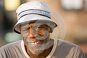 Retired African American Man Smiling