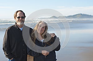 Retired Couple at the Beach