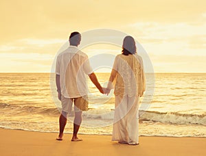 Retired Couple on the Beach