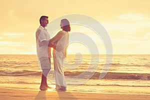 Retired Couple on the Beach