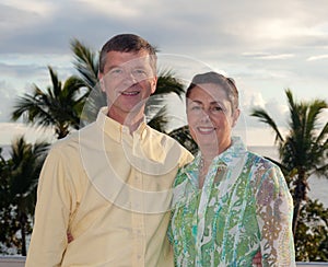 Retired couple on vacation