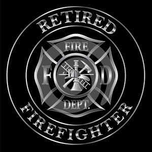 Retired Firefighter Silver Emblem