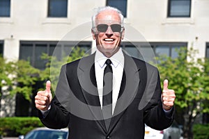 Congressman With Thumbs Up photo