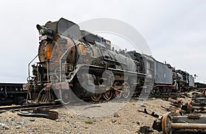 Retired steam locomotive