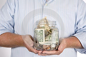 Retirees Retirement Piggy Bank Account