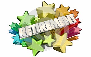 Retirement Farewell Going Away Employment Ending Star
