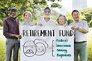 Retirement Financial Plan Risk Assessment Senior Concept