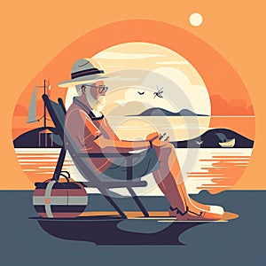 Retirement freedom: A retiree enjoying the freedom of retirement