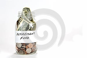 Retirement Fund Money Jar