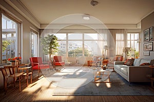 retirement home Rendered in VRAY