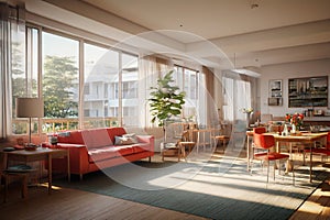 retirement home Rendered in VRAY